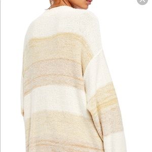 Free People Striped Cardigan